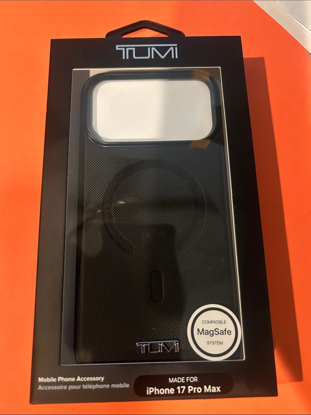Tumi Black iPhone 17 Pro Max MagSafe Case